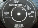 BEATLES Love Me Do UK Black Label Parlophone orig rare