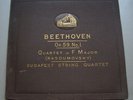 4x78rpm BEETHOVEN STRING QUT. BUDAPEST STRING QUARTET
