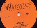JOHNNY & THE HURRICANES - CROSSFIRE - RARE 78 RPM -1959