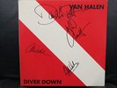 VAN HALEN - DIVER DOWN SIGNED 12 INCH ALBUM - N/R