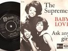 THE SUPREMES  BABY LOVE  DANISH 45+PS 1964 R&B SOUL MOD
