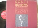 BRAHMS- THE 4 SYMPHONIES- SOLTI- CHICAGO S.O. 4LP NM- S