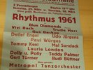 UDO JÜRGENS PAUL WÜRGES VIVI BACH - PLAKAT WIEN 1961