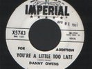 Danny Owens - you're a little too late - Rare Listen