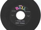 RARE DOO WOP 45 - Henry Strogin on Ball 1012