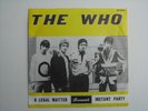 THE WHO  A LEGAL MATTER  RARE BELGIUM PS ONLY