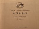 Bach 30 Goldberg Variations - Landowska - HMV 78 RPM