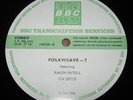 FOLKWEAVE Ralph McTell 1977 live     BBC Transcription