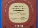 WILHELM BACKHAUS Chopin  ORIG Decca LX 3044 UK-51 NM-