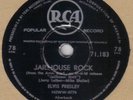 ELVIS PRESLEY - Jailhouse Rock 78 rpm disc (A+, S AFCN)