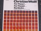CHRISTIAN WOLFF For Piano I orig Avant Garde Classical