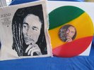 RARE BOB MARLEY, LEGEND 3 RASTA COLORS LP HEMP BAG