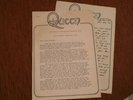 QUEEN ORIGINAL 1975 UK FAN CLUB MAG NEWSLETTER MERCURY