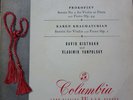OISTRAKH - YAMPOLSKY / PROKOFIEV ./ COLUMBIA 33CX 1342