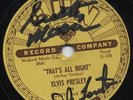 ELVIS PRESLEY 78 SUN 209 AUTOGRAPHED BY SCOTTY MOORE