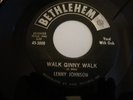 LENNY JOHNSON WALK GINNY WALK   EX HEAR MOD R&B EX