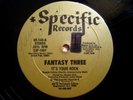 * FANTASY THREE It's Your Rock RARE DISCO RAP ORIG 12