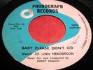 JO ANN HENDERSON Baby Please Don't Go 45 Northern Soul