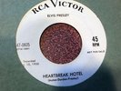 ELVIS PRESLEY HEARTBREAK HOTEL I WAS THE ONE PROMO 45