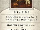 UK HMV 1282 BRAHMS GIOCONDA DE VITO EDWIN FISCHER