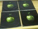 4x BEATLES singles with original Apple Sleeves 1968-69