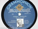 GRAMMOPHON 2X78RPM SCHUBERT ROSAMUNDE VAN KEMPEN