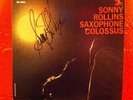SONNY ROLLINS SAXOPHONE COLOSSUS PRESTIGE 7326 SIGNED