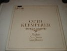 BRAHMS FOUR SYM - KLEMPERER - 4 RECORD BOX SAXF 5001