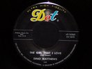 DINO MATTHEWS 1962 DOO WOP GEM 45 GIRL THAT I LOVE NR