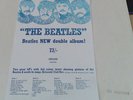 BEATLES WHITE ALBUM RARE MEGA EMI SHOP FLYER L K