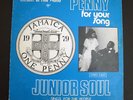 JUNIOR SOUL Sings For The People LP - Signed Vtg Reggae