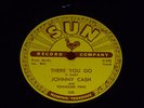 Johnny Cash There You Go / Train of Love 78 Record