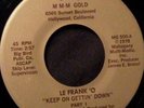 Le Frank O 45 MMM GOLD Keep On Gettin Down RARE FUNK