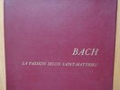 LEHMANN BACH passion Saint Mathieu BOX 4 LP DF 32/ 35