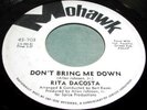 RITA DACOSTA Dont Bring Me Down 45 Northern Soul Listen