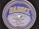 78 RPM Universoity Sycopaters RADIEX Rainbow Gal 1930