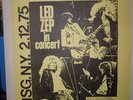 Led Zeppelin MSG 1975 Red Vinyl 2lp