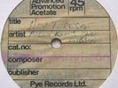 PADDY, KLAUS & GIBSON-Hey Teresa/Quick..UK PYE ACETATE