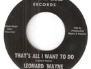 NORTHERN SOUL  LEONARD WAYNE  YOU DIDN'T   RARE RELEASE