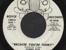 FUNKA FIZE Because You're Funky FUNK 45 LISTEN