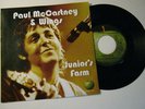 McCartney & WINGS Junior's Farm Apple 45 w PS Beatles