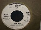 Black Sabbath Iron Man PROMO 45 Mono/Stereo