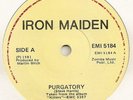 IRON MAIDEN  IRISH SINGLE PURGATORY 1981 MINT .