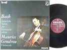 GENDRON Bach Solo Cello S. PHILIPS HIFI STEREO 3 LPs