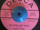 Rare R&B 45-Gladys Tyler-Mr Green Mrs Green-Decca M-