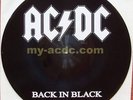 AC DC Picture LP Back in black, mint, nie abgespielt