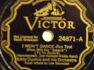 EDDY DUCHIN & ORCH I Won't Dance VICTOR SCROLL 24871
