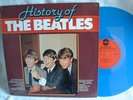 HISTORY OF THE BEATLES RARE BLUE VINYL DUTCH LP ALBUM