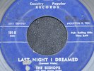 Rare Texas Black Doo Wop 45  The Bishops on C and P