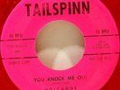 VOLCANOS: OH OH MOJO, RARE TAILSPINN ROCKABILLY RED WAX